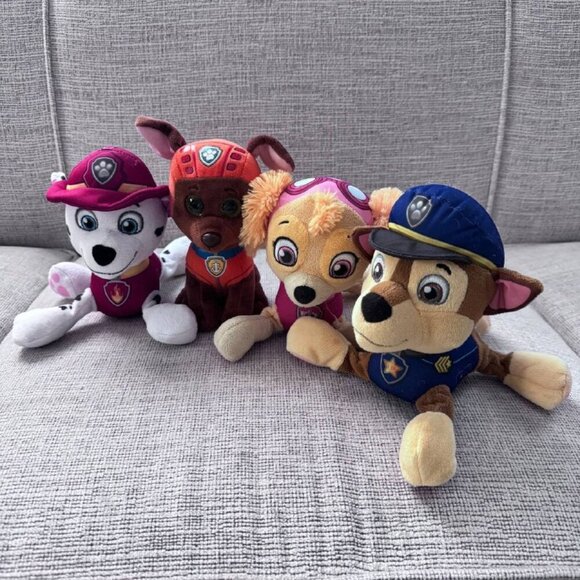 Bundle of 4 Paw Patrol 8” Plush Pup Toys - Picture 1 of 10